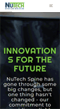 Mobile Screenshot of nutechspine.com